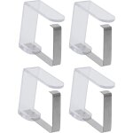 Sjzg - lot de 4 pinces a nappe en acier inoxydable pour l'extérieur et le jardin (acrylique transparent) ... Sjzg - lot de 4 pinces a nappe en acier inoxydable pour l'extérieur et le jardin (acrylique transparent) ...