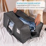 Sjzg - lot de 4 sac de déménagement 87l extra larges avec poignées et fermeture eclair, sac de rangement ... Sjzg - lot de 4 sac de déménagement 87l extra larges avec poignées et fermeture eclair, sac de rangement ...