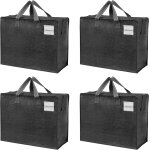 Sjzg - 50 l sac de rangement moyen, sac demenagement pliable avec fermeture eclair et poignées, sac voyage, ... Sjzg - 50 l sac de rangement moyen, sac demenagement pliable avec fermeture eclair et poignées, sac voyage, ...