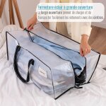 Sjzg - lot de 6 sac de déménagement 87l extra larges avec poignées et fermeture eclair, sac de rangement ... Sjzg - lot de 6 sac de déménagement 87l extra larges avec poignées et fermeture eclair, sac de rangement ...