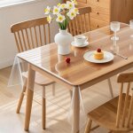 Sjzg - cerom nappe en pvc transparente rectangulaire, 0, 13 mm d'epaisseur, pour d'extrieur jardin et ...