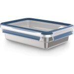 Sjzg - clip&close inox bote de conservation 1, 2 l, lgre et hyginique, acier inoxydable 304, etanche, ...