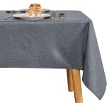Sjzg - nappe aspect lin lavable nappe de table anti - tche protection de table nappe exterieur impermable ...