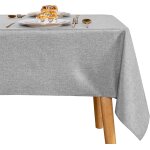 Sjzg - nappe aspect lin lavable nappe de table anti - tche protection de table nappe exterieur impermable ...