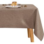 Sjzg - nappe aspect lin lavable nappe de table anti - tche protection de table nappe exterieur impermable ...