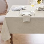Sjzg - nappe beige rectangulaire anti - tache 140x100 cm en lin moderne - imperméable pour extérieur, ... Sjzg - nappe beige rectangulaire anti - tache 140x100 cm en lin moderne - imperméable pour extérieur, ...