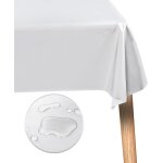Sjzg - nappe blanche rectangulaire imperméable 140x200, pour table de jardin, nappe anti - tache, pour ... Sjzg - nappe blanche rectangulaire imperméable 140x200, pour table de jardin, nappe anti - tache, pour ...