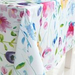 Sjzg - nappe carre lavable en tissu oxford impermable facile d'entretien, dcoration de table pour ...