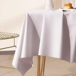 Sjzg - nappe carre salon, 140 w x 140 l cm, nappe de table de jardin pvc couleur unie violet clair nappe ...