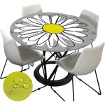 Sjzg - nappe exterieur ronde 180 cm, chickwin nappes imperméables avec bord elastique, jardin nappes ... Sjzg - nappe exterieur ronde 180 cm, chickwin nappes imperméables avec bord elastique, jardin nappes ...