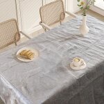 Sjzg - nappe lavable, aspect lin, pour salle a manger, jardin, ext�rieur, mariage, imperm�able, rectangulaire, ...
