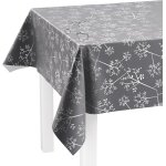 Sjzg - nappe lavable au mètre - 240 x 140 cm (bord coupé) - motif pissenlit anthracite - imperméable ... Sjzg - nappe lavable au mètre - 240 x 140 cm (bord coupé) - motif pissenlit anthracite - imperméable ...