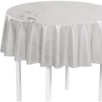 Sjzg - nappe lavable au mètre - ronde (bord coupé) - motif lin gris - imperméable - idéale comme nappe ... Sjzg - nappe lavable au mètre - ronde (bord coupé) - motif lin gris - imperméable - idéale comme nappe ...