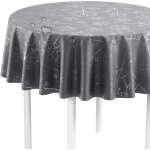 Sjzg - nappe lavable au mètre - ronde (bord coupé) - motif pissenlit anthracite - imperméable - idéale ... Sjzg - nappe lavable au mètre - ronde (bord coupé) - motif pissenlit anthracite - imperméable - idéale ...