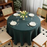 Sjzg - nappe lavable, ronde, diamtre : 275 cm, en polyester, rsistante aux rayures et anti - taches, ...