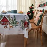 Sjzg - nappe de nol lavable - de forme ronde, ovale ou rectangulaire - pour l'intrieur et le jardin ...