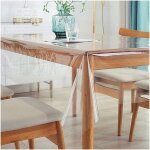 Sjzg - nappe pvc transparente rectangulaire 140 x 180 cm, nappe de protection table, toile cirée, film ... Sjzg - nappe pvc transparente rectangulaire 140 x 180 cm, nappe de protection table, toile cirée, film ...