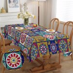 Sjzg - nappe rectangulaire anti - tache 110x140 - nappe de table enduite maroc, extérieur imperméable ... Sjzg - nappe rectangulaire anti - tache 110x140 - nappe de table enduite maroc, extérieur imperméable ...