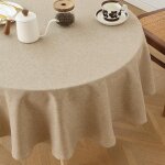 Sjzg - nappe ronde 120 cm, anti - taches et lavable, nappe exterieur impermeable jardin, parfaite pour ...