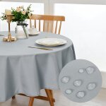 Sjzg - nappe ronde anti - taches, lavable, imperméable, pour salle a manger, jardin, fête, mariage ou ... Sjzg - nappe ronde anti - taches, lavable, imperméable, pour salle a manger, jardin, fête, mariage ou ...