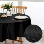 Sjzg - - nappe ronde anti - taches, lavable et imperméable - pour salle a manger, jardin, fête, mariage ... Sjzg - - nappe ronde anti - taches, lavable et imperméable - pour salle a manger, jardin, fête, mariage ...
