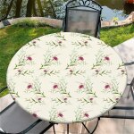 Sjzg - nappe ronde d'extrieur avec bande elastique Ø 36in - 90cm nappe de jardin elastique avec motif ...