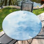 Sjzg - nappe ronde d'extrieur avec bande elastique Ø 60in - 150cm nappe de jardin elastique avec motif ...