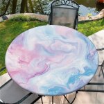 Sjzg - nappe ronde d'ext�rieur avec elastique 60in(150cm) - nappe de jardin elastique motif tie - dye ...