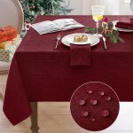 Sjzg - nappe rouge noël carrée 100x100 cm anti tache nappe extérieurs impermeable jardin nappe en lin ... Sjzg - nappe rouge noël carrée 100x100 cm anti tache nappe extérieurs impermeable jardin nappe en lin ...