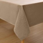 Sjzg - nappe de table aspect lin nappe rectangulaire 140 x 200 cm nappe exterieur impermable anti - ...