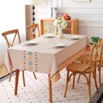 Sjzg - nappe de table carre 140x140 cm - pvc vinyle plastique impermable anti - taches - motif fleurs ...