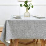 Sjzg - nappe de table, nappe plastique impermable carre anti tache pour salle a manger, jardin (137 ...