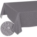 Sjzg - nappe en toile cirée, lavable, 100 x 140 cm, avec ourlet, aspect lin, aspect textile, gris, pour ... Sjzg - nappe en toile cirée, lavable, 100 x 140 cm, avec ourlet, aspect lin, aspect textile, gris, pour ...