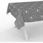 Sjzg - nappe en toile cire - lavable - nappe de jardin - impermable - bord coup - motif etoiles - ...