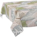 Sjzg - nappe en toile cire - lavable - nappe de jardin - impermable - bord coup - motif floral et ...