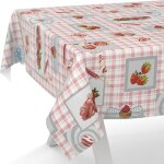Sjzg - nappe en toile cire - lavable - pour table de jardin - bonbons - 280 x 140 cm - bord coup