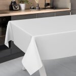 Sjzg - nappe en toile cirée, lavable, pour table de jardin, extérieur et intérieur, bord coupé, blanche, ... Sjzg - nappe en toile cirée, lavable, pour table de jardin, extérieur et intérieur, bord coupé, blanche, ...