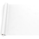 Sjzg - nappe en toile cirée, lavable, pour table de jardin, extérieur et intérieur, bord coupé, blanche, ... Sjzg - nappe en toile cirée, lavable, pour table de jardin, extérieur et intérieur, bord coupé, blanche, ...