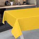 Sjzg - nappe en toile cirée, lavable, pour table de jardin, extérieur et intérieur, bord coupé, jaune, ... Sjzg - nappe en toile cirée, lavable, pour table de jardin, extérieur et intérieur, bord coupé, jaune, ...
