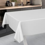Sjzg - nappe en toile cirée lavable, pour table de jardin, extérieur et intérieur, avec ourlet, blanche, ... Sjzg - nappe en toile cirée lavable, pour table de jardin, extérieur et intérieur, avec ourlet, blanche, ...