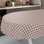 Sjzg - nappe en toile cir�e, lavable, pour table de jardin, ext�rieur et int�rieur, ovale, bord coup�, ...