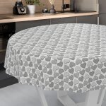 Sjzg - nappe en toile cirée, lavable, pour table de jardin, extérieur et intérieur, ronde, bord coupé, ... Sjzg - nappe en toile cirée, lavable, pour table de jardin, extérieur et intérieur, ronde, bord coupé, ...