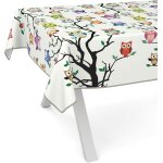 Sjzg - nappe en toile cire lavable, pour table de jardin, de forme ronde, ovale ou rectangulaire, 220 ...