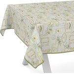 Sjzg - nappe en toile cire lavable, pour table de jardin, de forme ronde, ovale ou rectangulaire, 220 ...