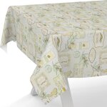 Sjzg - nappe en toile cire lavable, pour table de jardin, de forme ronde, ovale ou rectangulaire, 300 ...