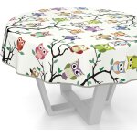 Sjzg - nappe en toile cirée lavable, pour table de jardin, de forme ronde, ovale ou rectangulaire, avec ... Sjzg - nappe en toile cirée lavable, pour table de jardin, de forme ronde, ovale ou rectangulaire, avec ...