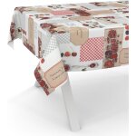 Sjzg - nappe en toile cir�e lavable, pour table de jardin, ronde, ovale ou rectangulaire, 120 x 140 cm, ...