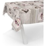 Sjzg - nappe en toile cire lavable, pour table de jardin, ronde, ovale ou rectangulaire, 220 x 140 cm, ...