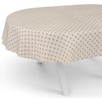 Sjzg - nappe en toile cire lavable, pour table de jardin, ronde, ovale ou rectangulaire, ovale, bord ...