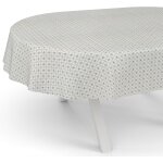 Sjzg - nappe en toile cire lavable, pour table de jardin, ronde, ovale ou rectangulaire, ovale, bord ...